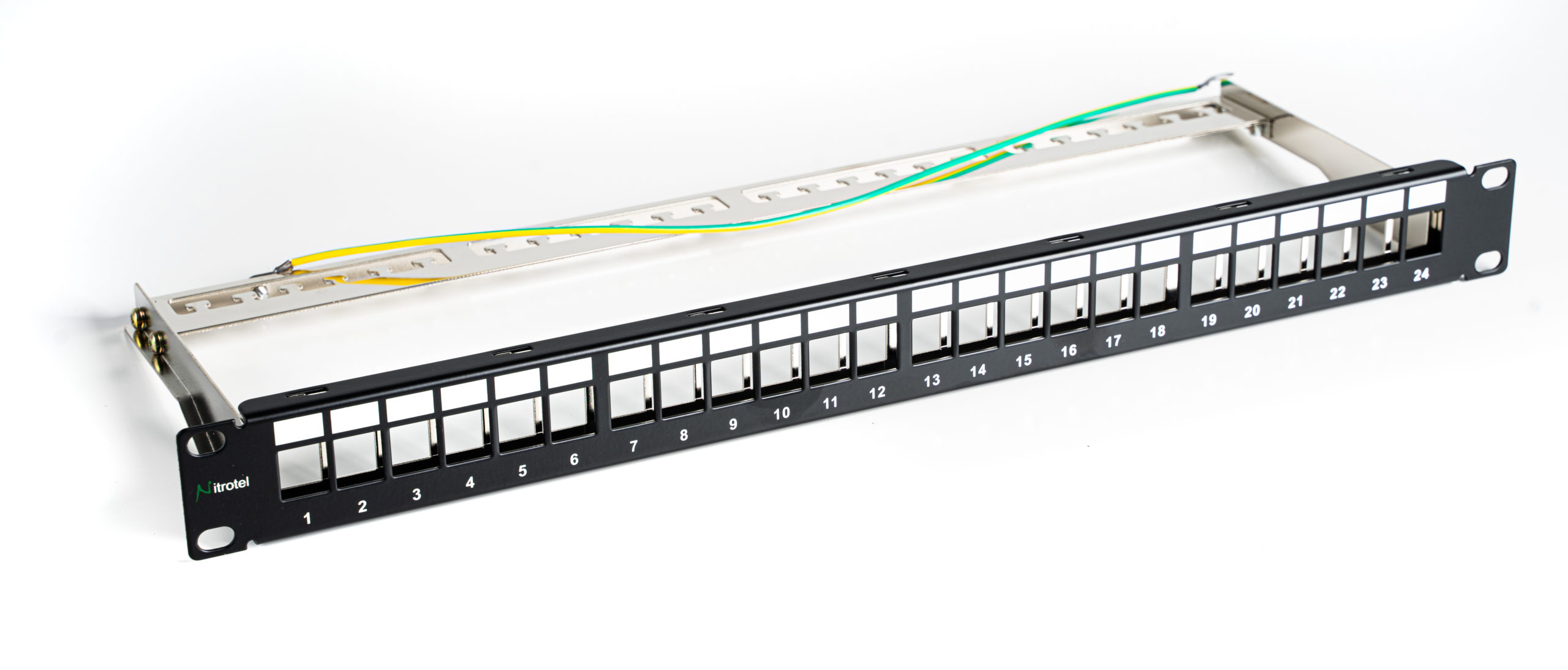 Shielded Modular Patch Panel, 24/48-ports