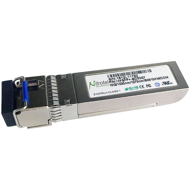 SFP+ Transceiver, Duplex LC, 10Gbs, MM or SM
