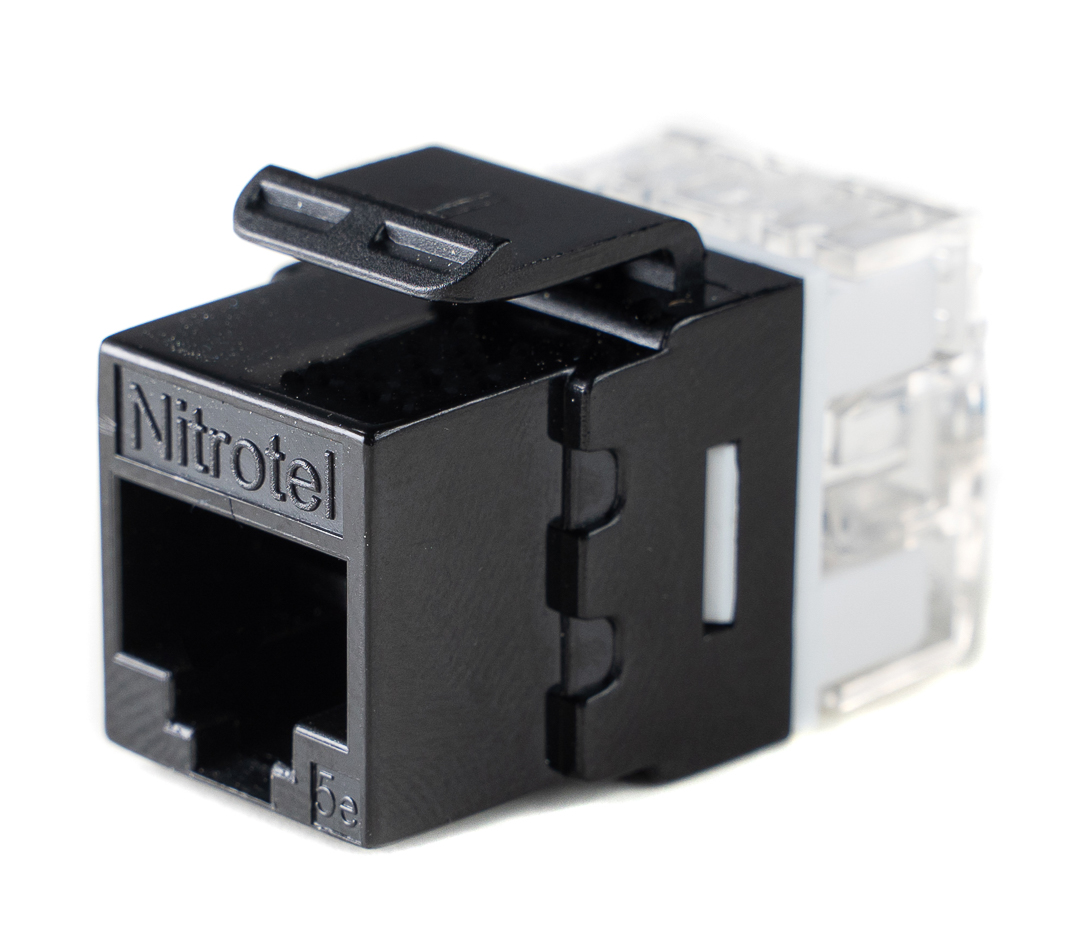 Category 5e, RJ45, Keystone Jack Module, 180 Degrees - UTP