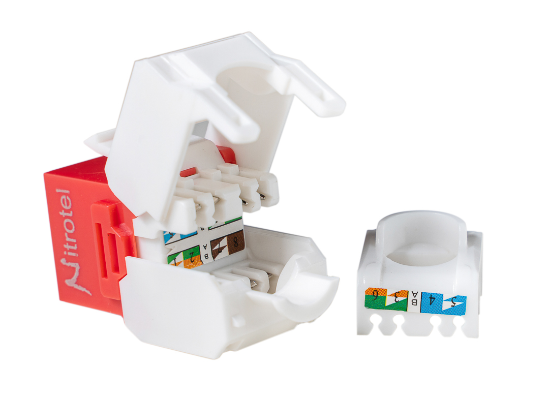 Category 6a, RJ45, Keystone Jack Module, Unshielded